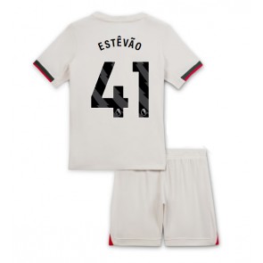 Chelsea Estevao Willian #41 Udebanetrøje Børn 2025-26 Kortærmet (+ Korte bukser)